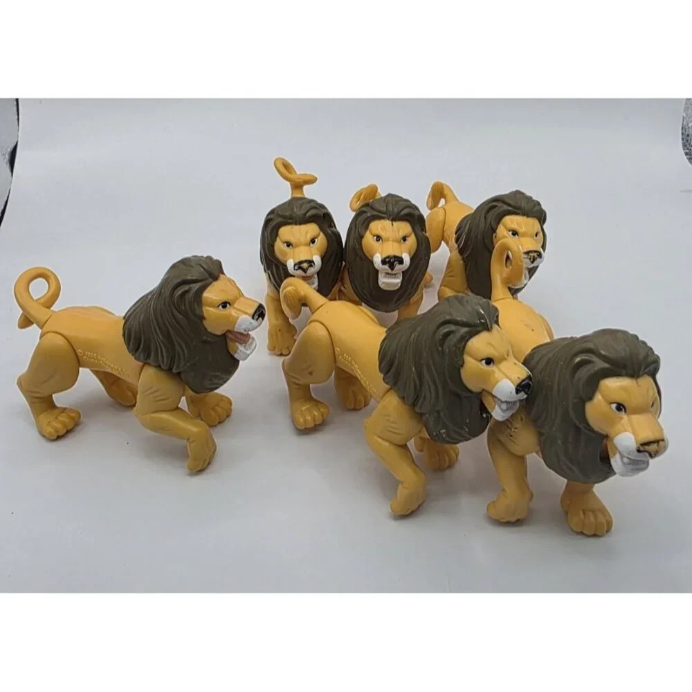 McDonald's Happy Meal Toy‎ Lion Figures 1998 Poseable Disney Lot of 6 Vintage